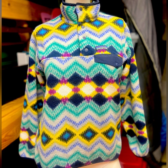 Patagonia Jackets & Blazers - Patagonia Synchilla timber twist two button Aztec fleece women’s xxsmall